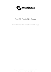 Teoría del Estado: Apuntes sobre el Pensamiento Griego