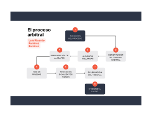 El Proceso Arbitral