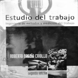 Libro Medición del Trabajo -  Roberto García Criollo