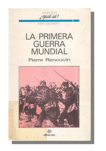 10- RENOUVIN, P. - LIBRO - La primera guerra mundial