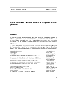 NCh2472: Estaciones Elevadoras de Aguas Residuales - Especificaciones