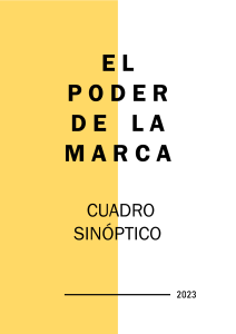 El Poder de la Marca: Cuadro Sinóptico 2023