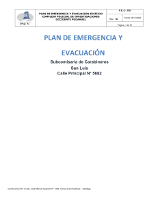 Plan de Emergencia y Evacuación Subcomisaria San Luis; Peñalolén