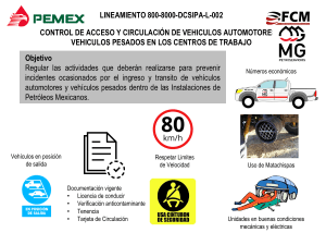 CONTROL DE ACCESO Y CIRCULACIÓN DE VEHICULOS AUTOMOTORES