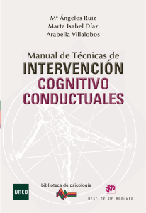 MANUAL DE TECNICAS DE INTERVENCION COGNI Ruiz Diaz Villalobos