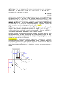 P3. Flujo de Agua entre 2 puntos. Tensiómetros.