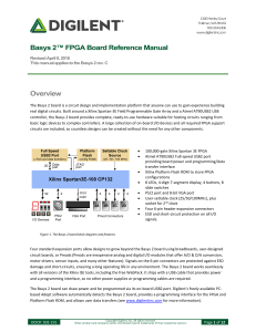 Basys 2 FPGA Board Reference Manual