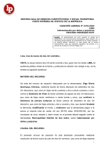 Resolución Judicial: Indemnización por Daños y Perjuicios en Perú