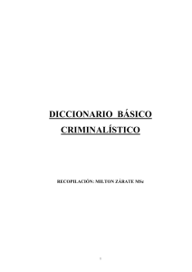 DICCIONARIO CRIMINALISTICO