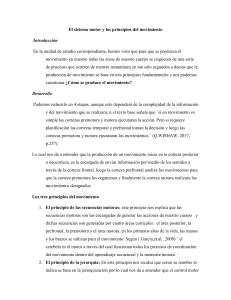 El sistema motor y los principios del movimiento