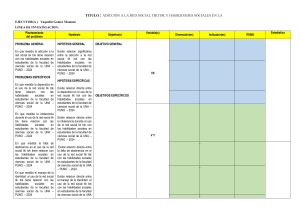 Adicción a TikTok y Habilidades Sociales: Esquema de Investigación