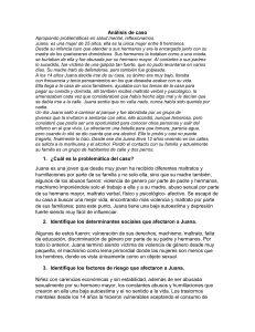 Análisis de Caso: Salud Mental y Abuso en Juana
