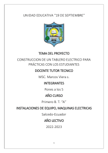 INFORME ELECTROTECNIA 1ro BTA