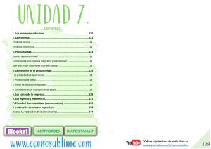 Producción, Eficiencia y Costes: Tabla de Contenidos