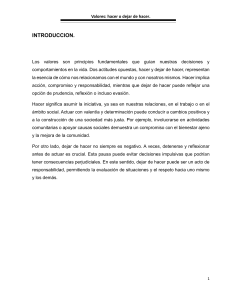 Valores: Hacer o Dejar de Hacer - Reflexión y Equilibrio