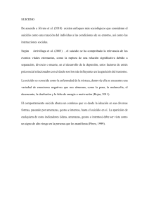 Suicidio: Enfoques Sociológicos y Psicológicos