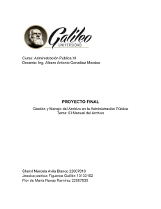 Proyecto final El Manual del Archivo