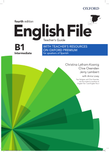 English File B1 Intermediate Teacher's Guide