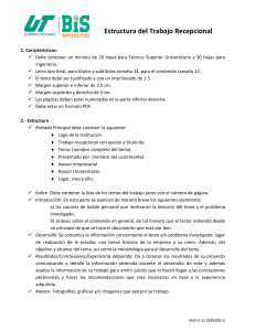 Estructura Trabajo Recepcional: Guía para Estudiantes