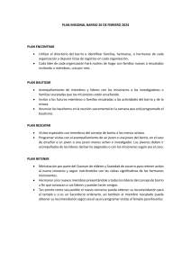 PLAN MISIONAL BARRIO 26 DE FEBRERO 2024