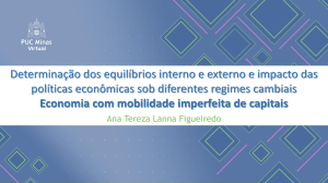 Políticas Econômicas e Taxas de Câmbio: Mobilidade Imperfeita