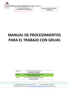 Manual de Trabajos con Grúas: Procedimientos de Seguridad