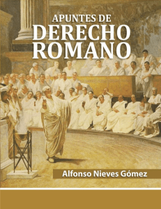 01. Apuntes del derecho romano autor Alfonso Nieves Góme