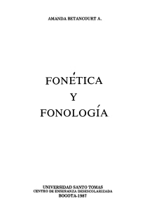 Fonética y fonología Amanda Betancur