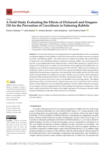 Diclazuril & Oregano Oil for Coccidiosis in Rabbits