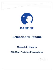 EDICOM User-Manual Refacciones-Danone