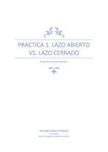 Práctica 1, control e instrumentación, GIQI, UPCT