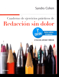 Redacción sin Dolor: Cuaderno de Ejercicios Prácticos