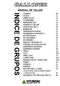 Manual de taller Hyundai Galloper