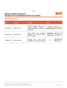 MAP-HSE-ST-02-01 Estandar de Vehiculos Livianos