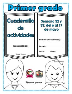 1° S32 y 33 Cuadernillo de actividades Profa Kempis