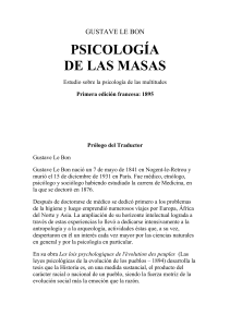 Psicologia de las masas-Gustave Le Bon