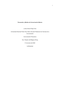 Monografía. Persuasión y medios de comunicación masiva