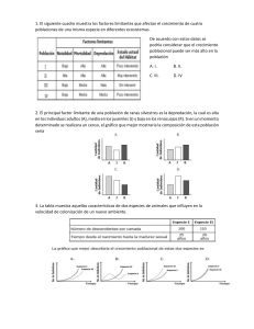 Examen de Ecología: Dinámica de Poblaciones y Colonización