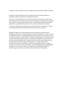 Radiación Alfa, Beta, Gamma y Radón: Preguntas y Respuestas
