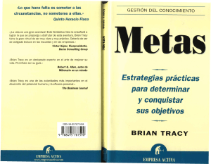 Metas: Estrategias para Alcanzar Objetivos | Brian Tracy