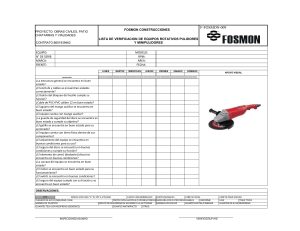 Check list de equipo rotativo pulidor y minipulidor