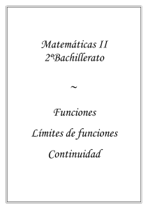 Funciones, límites y continuidad