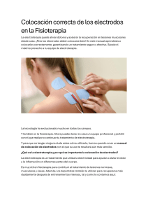 Colocación correcta de los electrodos en la Fisioterapia