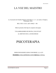 (1966-1967)  PSICOTERAPIA