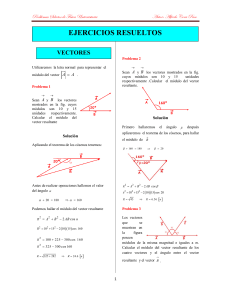 Vectores ejercicios avanzados