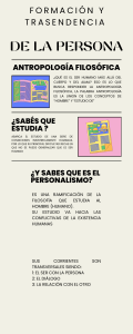 Antropología filosófica y personalismo