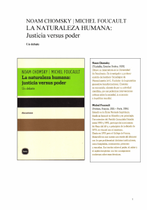 Chomsky y Foucault: Naturaleza Humana, Justicia vs. Poder