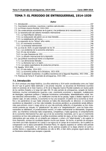 EL PERIODO DE ENTRE GUERRAS 1914-1939- F-CEE-UAM. ESPAÑA