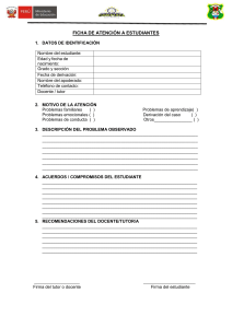 FICHA DE ATENCIÓN A ESTUDIANTES (PARA DOCENTES)