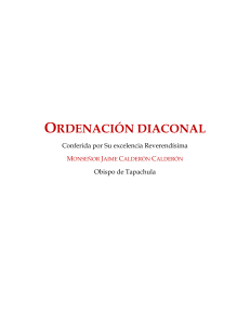 ORDENACION DIACONAL